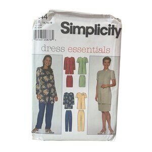 Simplicity 7844 Misses Sewing Pattern Dress Tunic‎ Skirt & Pants Sizes 14/16/18